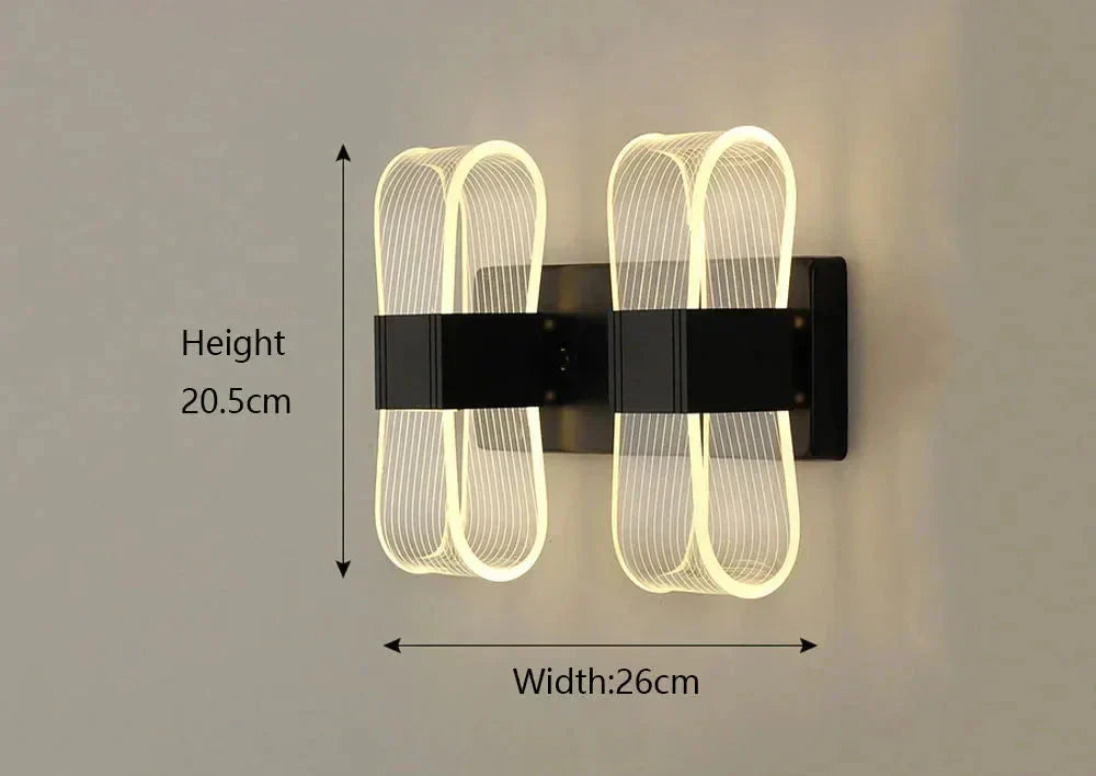 LumaNova Aluminium LED vegglamper moderne glød-kolleksjon