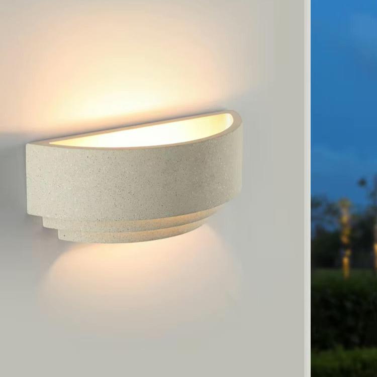 NovaStone vegglamper to-lyskilder LED stein-jern sett