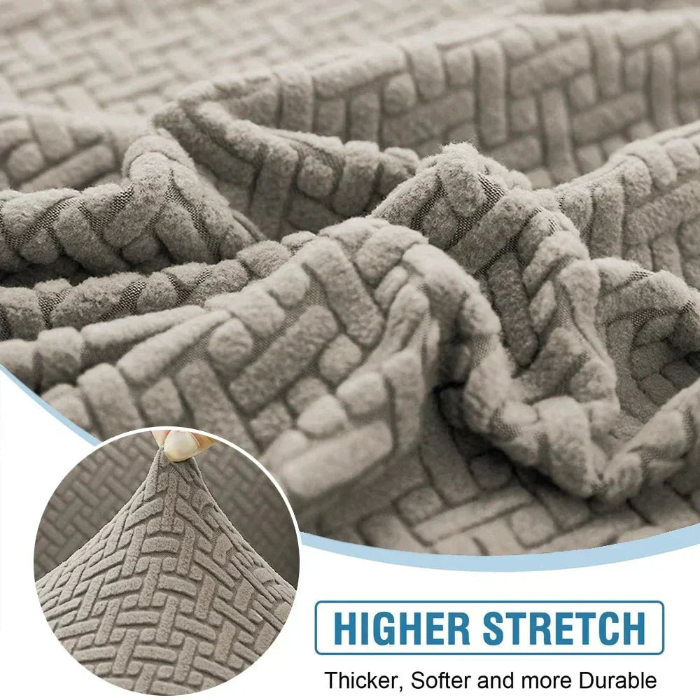 FlexiWeave Elastic Jacquard Sofa Cover Non Slip Premium Protection for Sofas