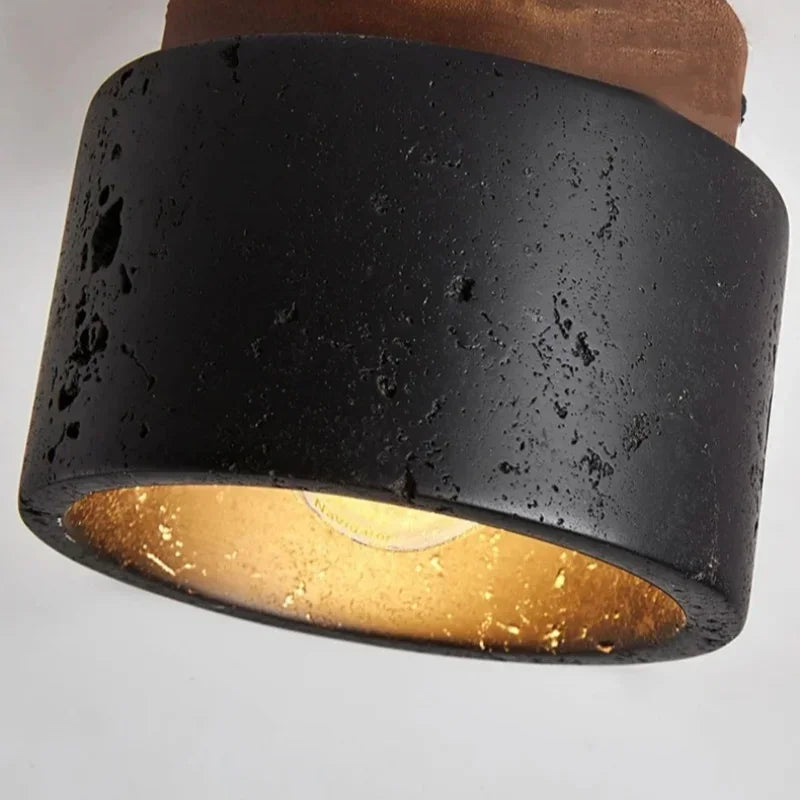 Kirra steintre LED-lampe med E27-pærer inkludert for stue