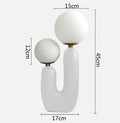 AuroraLume bordlampe med doble G9 LED-pærer og opp/ned skjerm