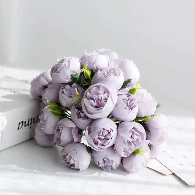 PEONIVA vase og borddekoration med kunstige blomsterarrangementer