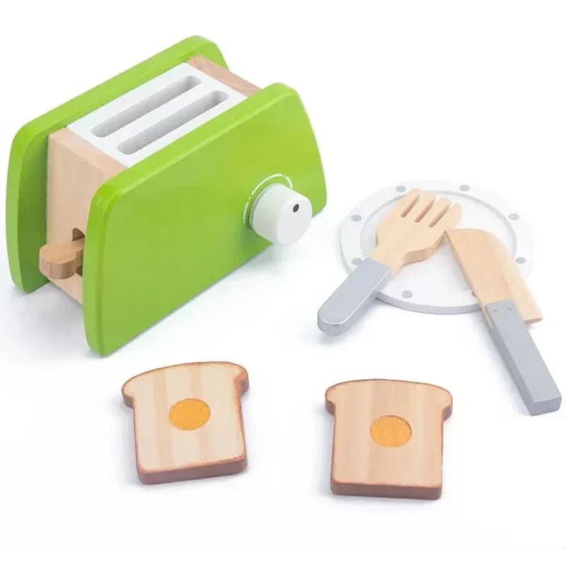 Cucina Giocattolo in Legno WhittleCraft con Frullatore, Tostapane e Macchina del Caffè per Bambini