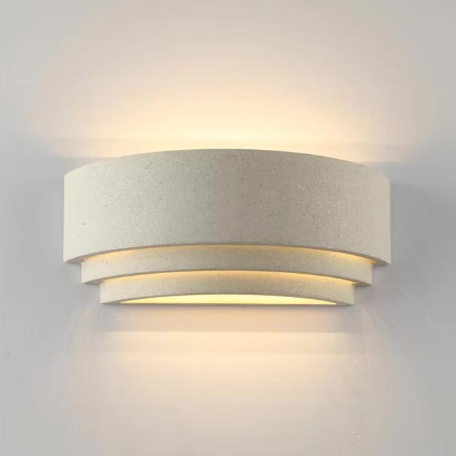 NovaStone vegglamper to-lyskilder LED stein-jern sett