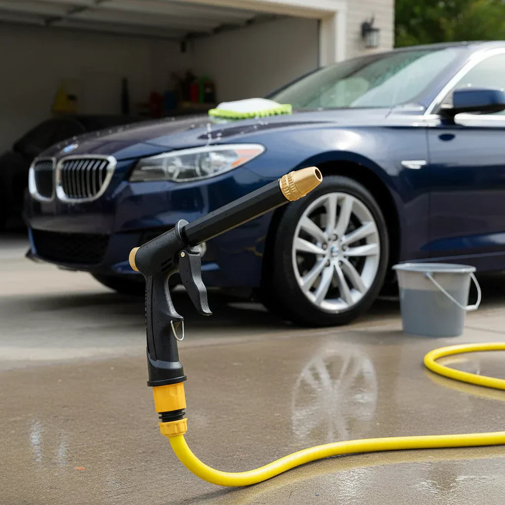 Pistola de Agua de Alta Presión AeroPulse para Limpieza de Autos y Jardines para Propietarios de Viviendas