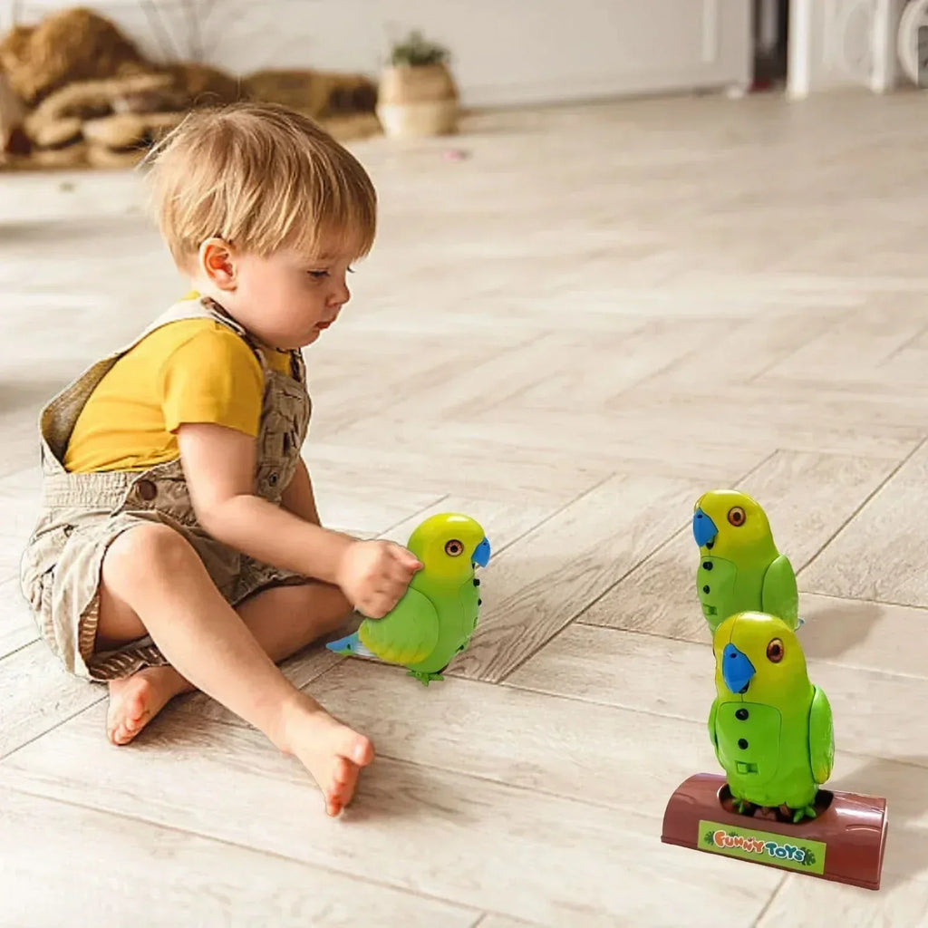 ChatterBird Interaktiv Snakkende Papegøye Leke for Barn og Voksne Gjentar Det Du Sier