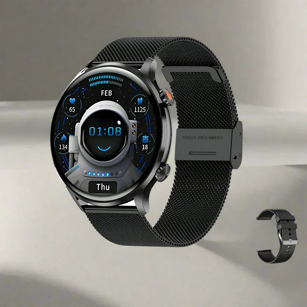 Lynx AMOLED Smartwatch – HD Display, Bluetooth Call, Fitness Tracker, IP68 Waterproof