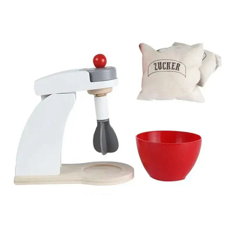 Cucina Giocattolo in Legno WhittleCraft con Frullatore, Tostapane e Macchina del Caffè per Bambini