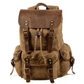 Zaino in pelle Canvas Trailblazer