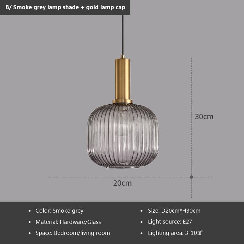 Rosalie riflet glasspendler Nordic Glow for kjøkken