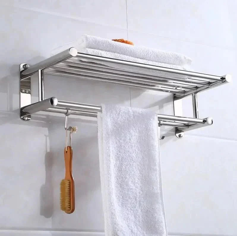 AeroRack Porta Asciugamani in Acciaio Inox Organizer da Bagno Salvaspazio
