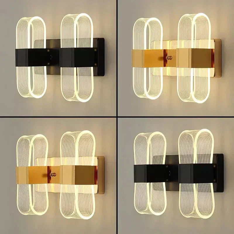 LumaNova Aluminium LED vegglamper moderne glød-kolleksjon