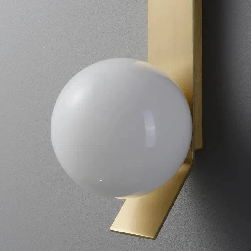 Aurelia Forgyllet glassstein vegglampe med LED G9-pære
