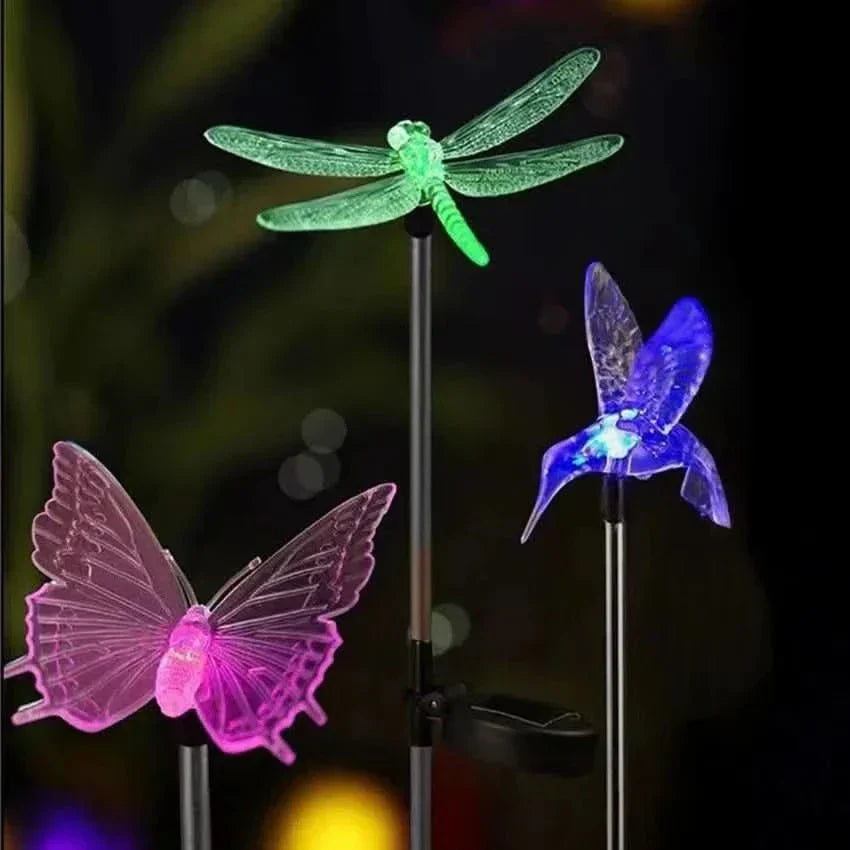 AuroraLeaf Sommerfugl LED hage lampe Magisk utendørsbelysning for hageentusiaster