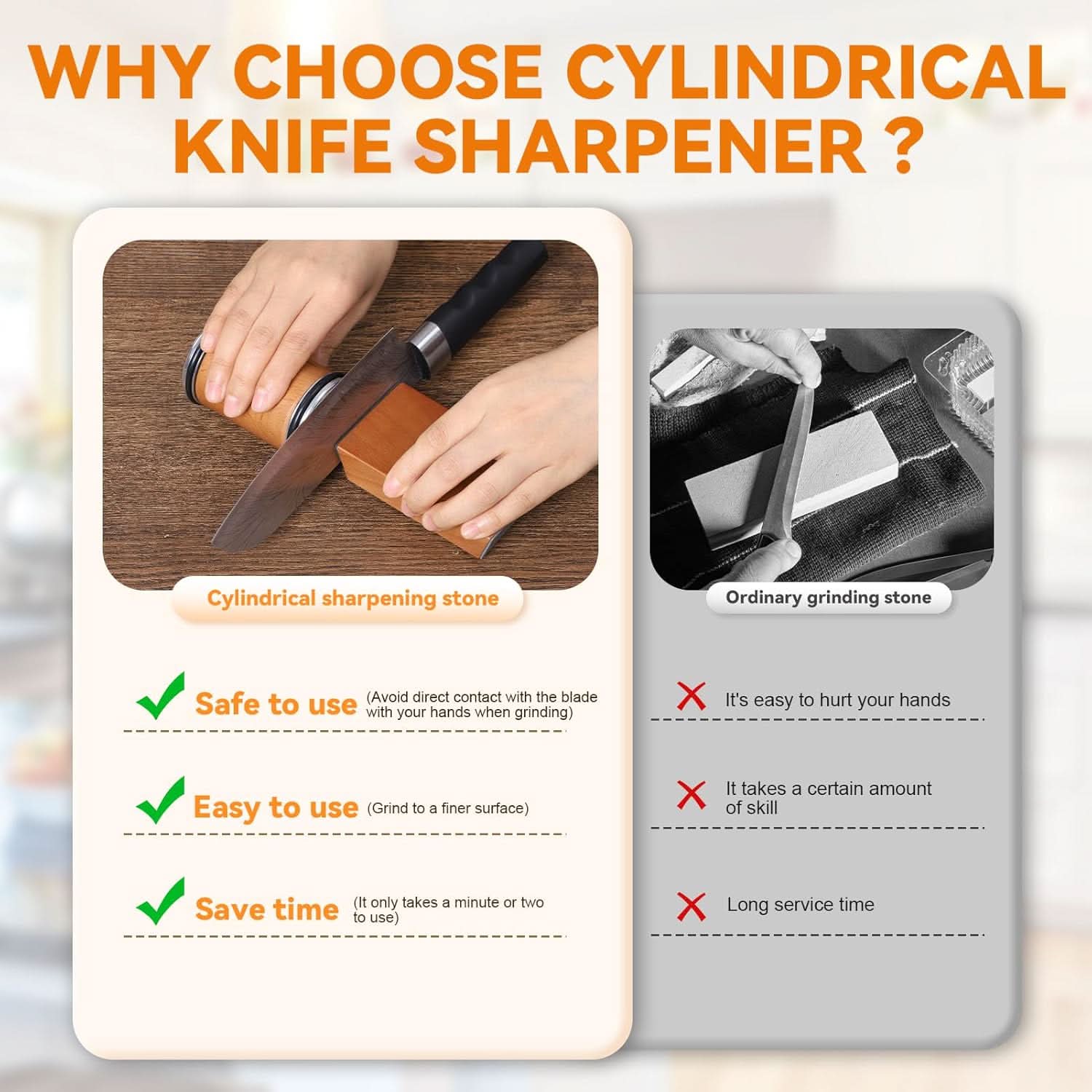 EdgeForge Pro knivsliper med diamantbelagt rulle for profesjonelle