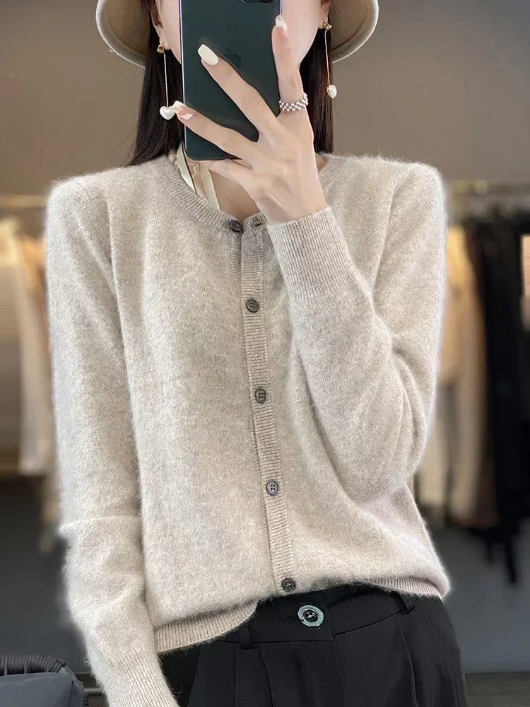 Celine: Trøje/Cardigan Super Varm | Ren 100% Cashmere Trøje