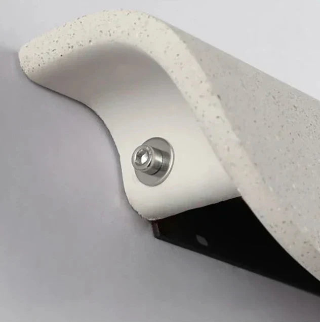NovaCrest sementvegglamper med LED, børstet nikkel