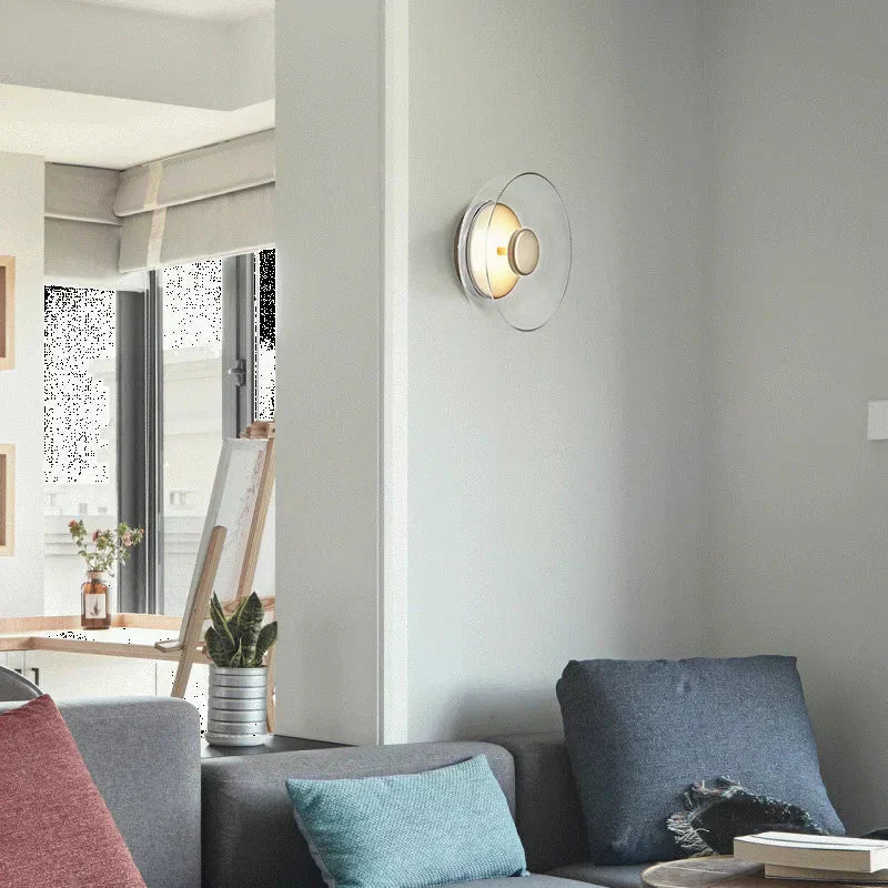Lumora Glassstein LED vegglampe for stue og gangdekorasjon