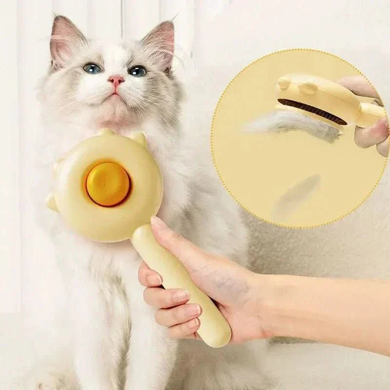 AuroraGroom Pet Grooming Brush With Massage Function For Dogs And Cats