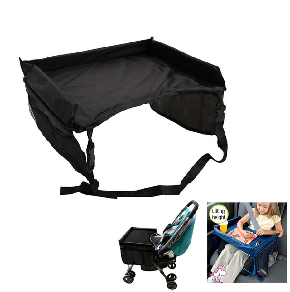 VoyageMate Kids Travel Tray for Snacks and Games, Stable Car Companion