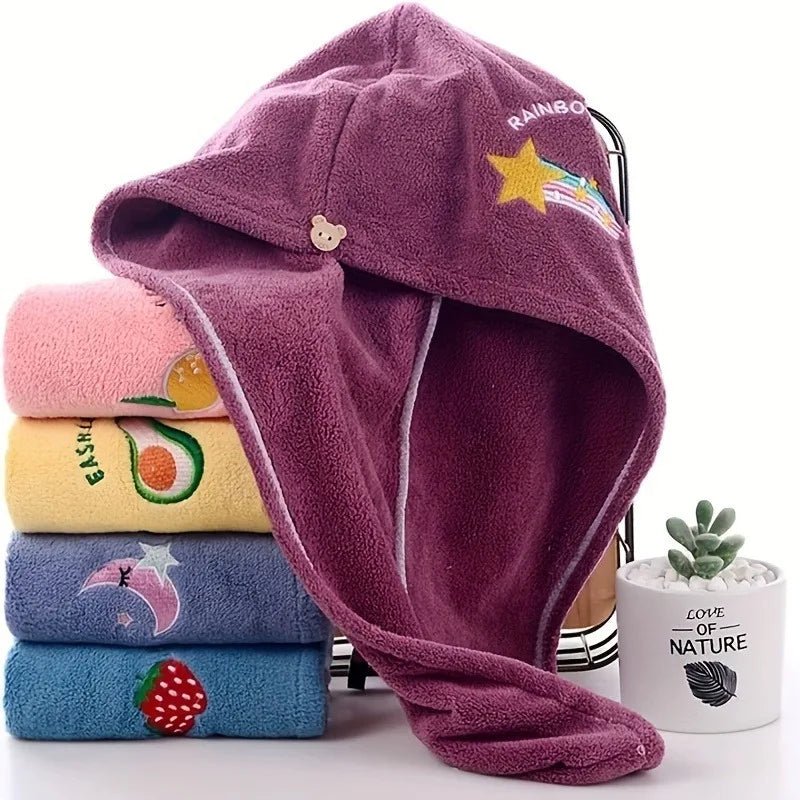 TOWELLIVA Turbante Asciugatura Rapida per Capelli da Donna e Ragazze