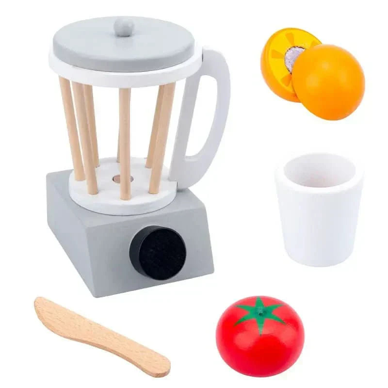 Cucina Giocattolo in Legno WhittleCraft con Frullatore, Tostapane e Macchina del Caffè per Bambini