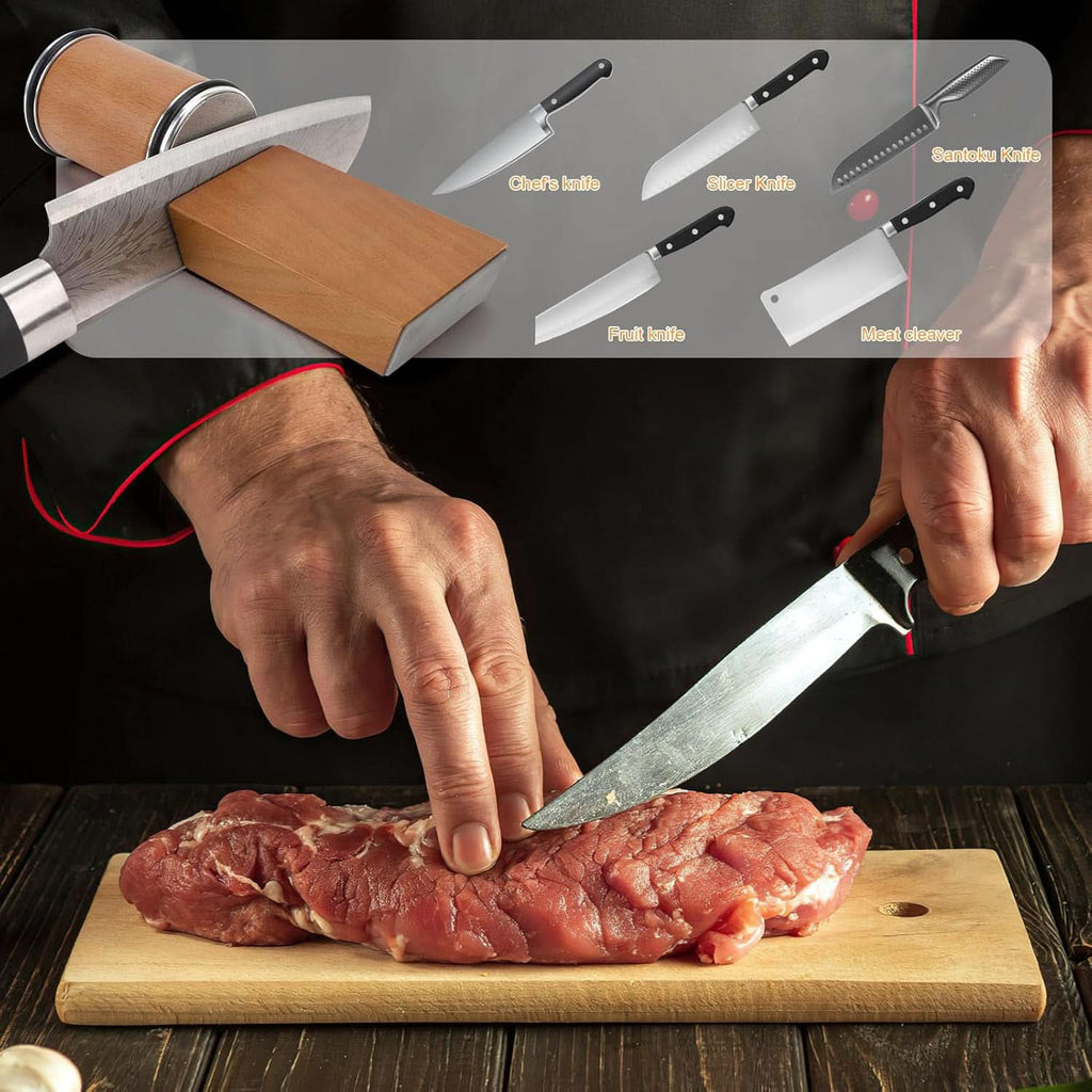 EdgeForge Pro knivsliper med diamantbelagt rulle for profesjonelle