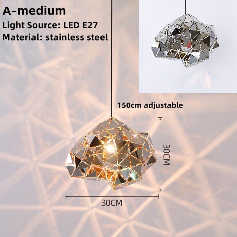 NovaGrid Rustfritt Stål Geometriske Moderne Pendellamper