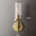 AI Lerb - Apliques de pared de lujo americano con pantallas de cristal LED