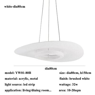 NovaLume LED Rund Aluminium Pendellampe med glasskjerm