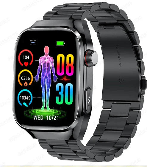 Maxwell Health Smartwatch – Blodsukker, Urinsyre, EKG+PPG og Bluetooth-opkald