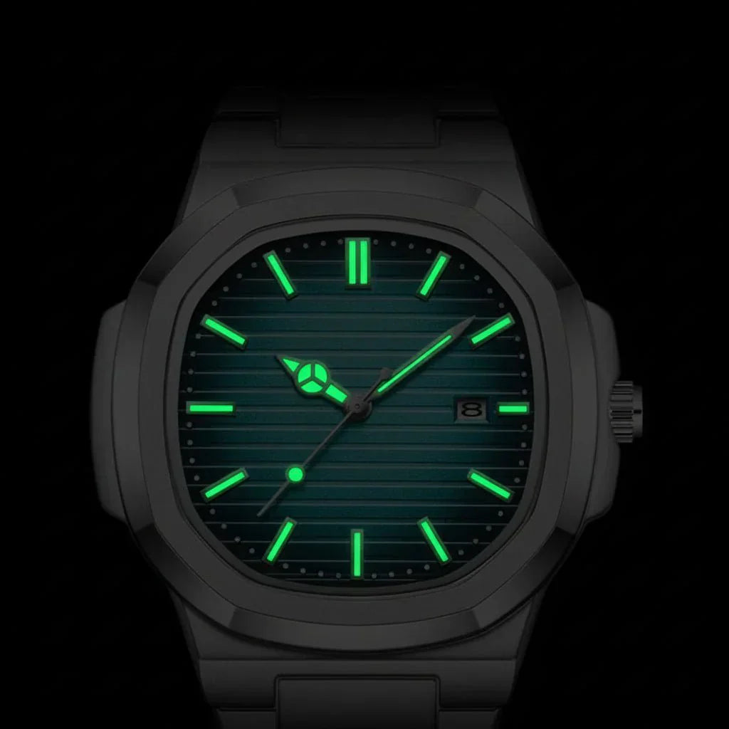 Orologio quadrato impermeabile Stoneforge Tactical per uomo, robusto orologio da esterno
