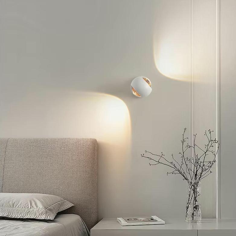 OrionGlow Kettős LED Falikar Fel-le Fény Vasból és Akrilból