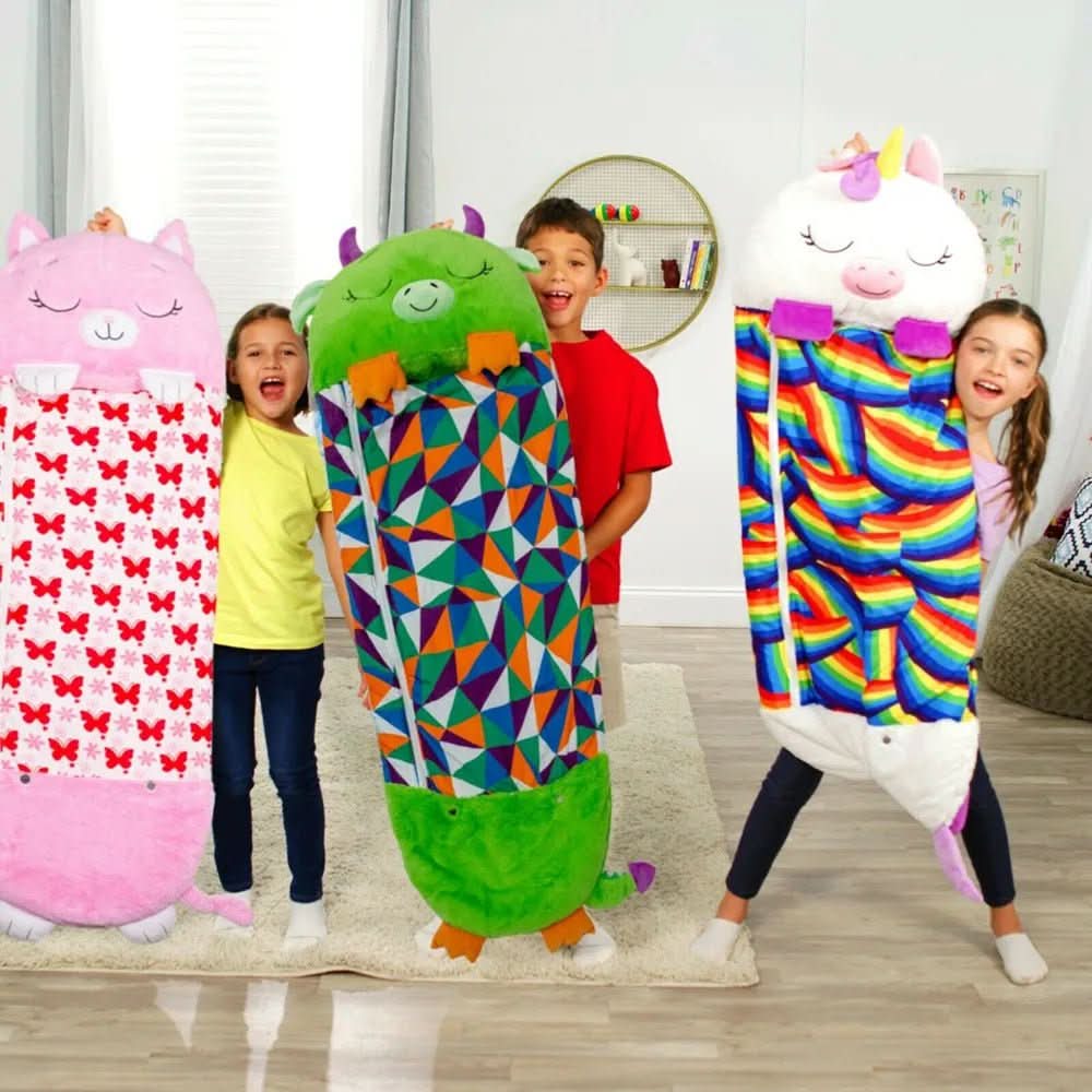 SnuggleDream 2-i-1 Kosedyr Sovepose for Barn Koselig Komfort
