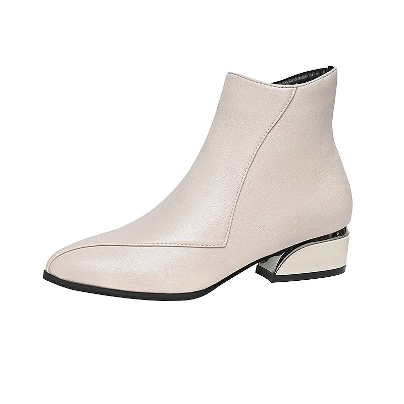 Vellora Streamlined Heeled Ankle Boots | Orntli