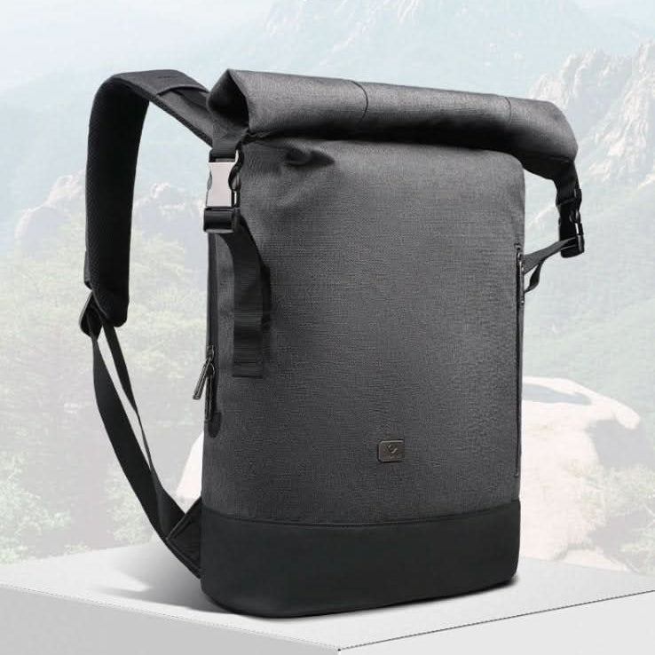 CityTrail Rolltop-ryggsekk med USB-port for utendørs bruk