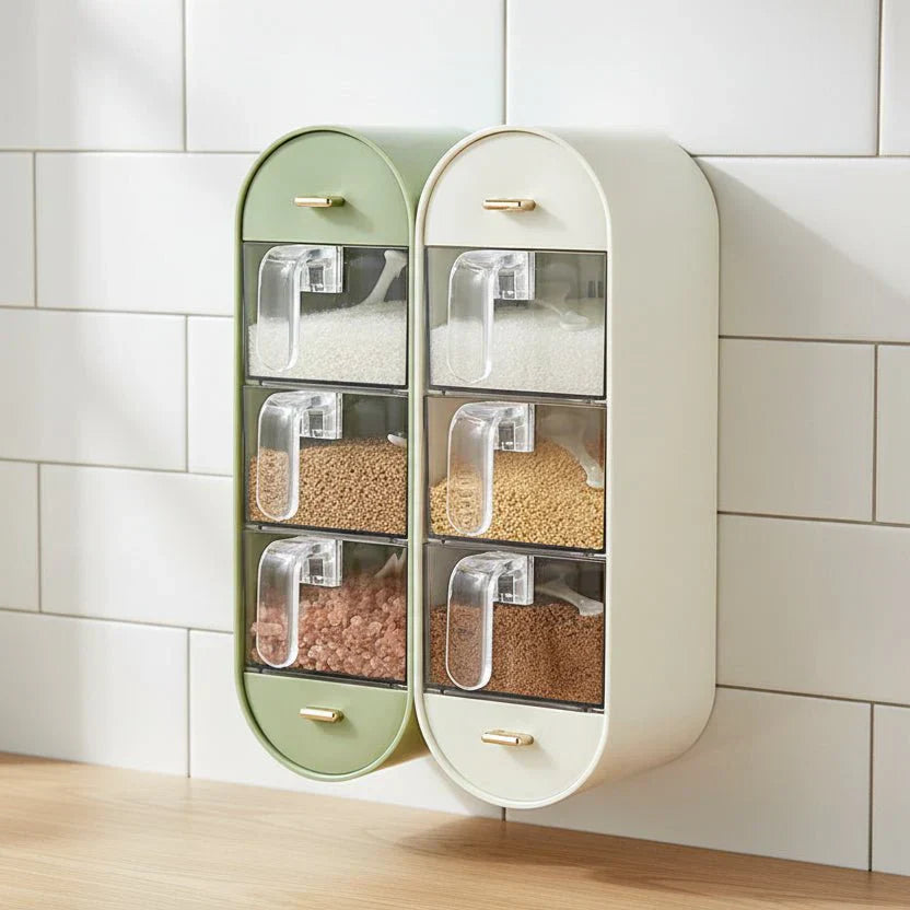 WALLSPICE Krydderi Organizer med Fem Rum Uden Borning