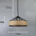 Ropehaven Lampa Wisząca z Metalowym Kloszem w Stylu Vintage z Efektem Postarzania