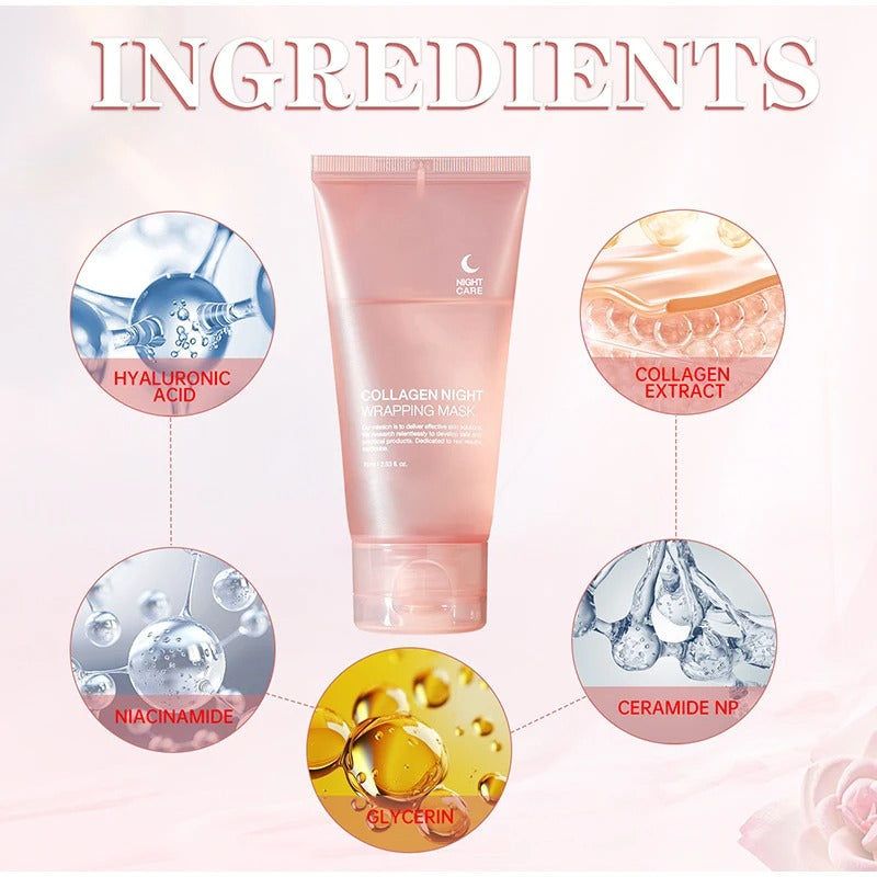 Maschera Notte al Collagene - Confezione da 3