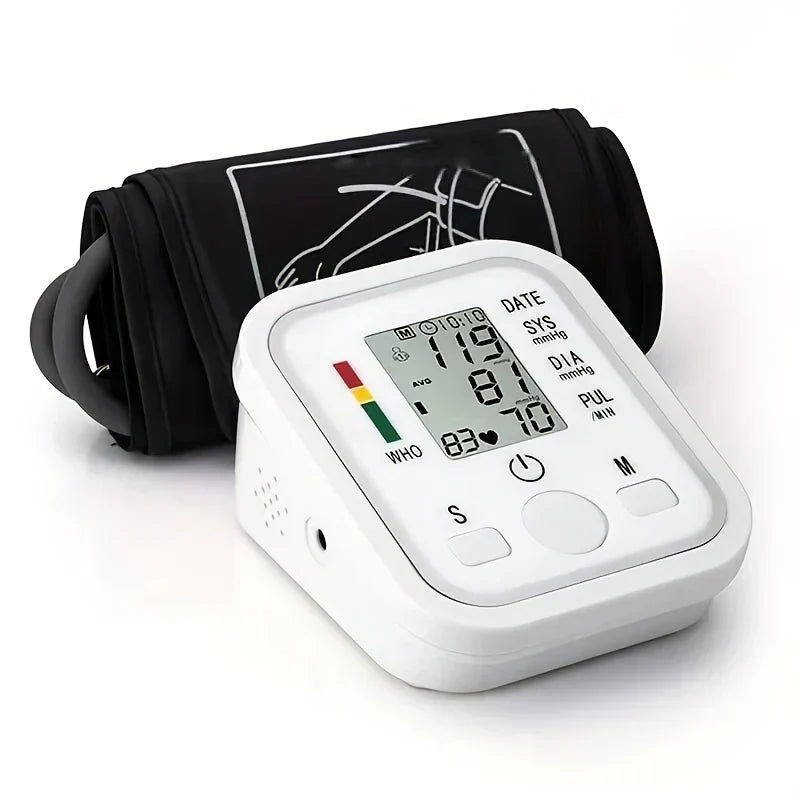 Blodtryksmåler - Automatisk overarms tonometer | Digital blodtryksmåler sphygmomanometer