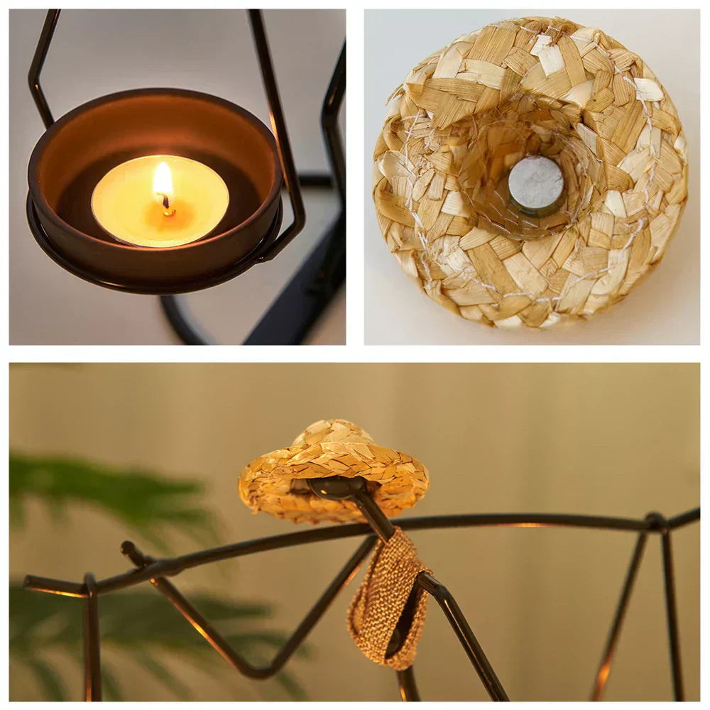 Eloria | Woman-Shaped Iron Candle Holder for Romantic Luxury Decor | Orntli