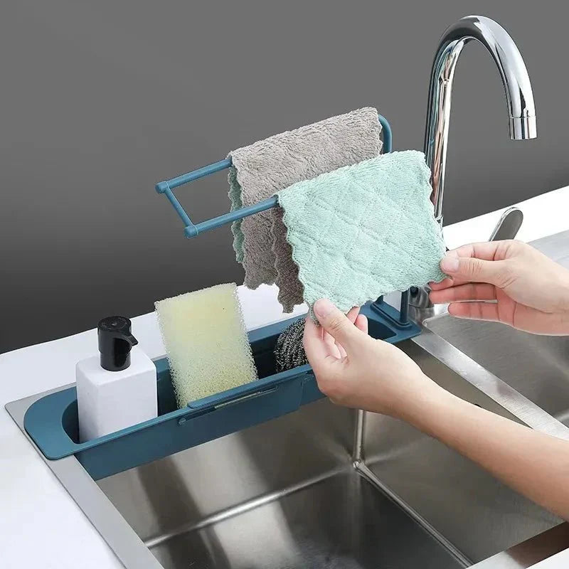 Organizzatore Regolabile per Lavello Flexisink per Uso Quotidiano in Cucina