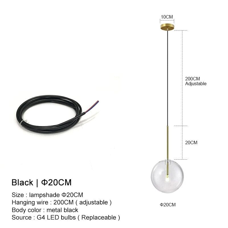 Glass Globe Pendant Lights | Orntli