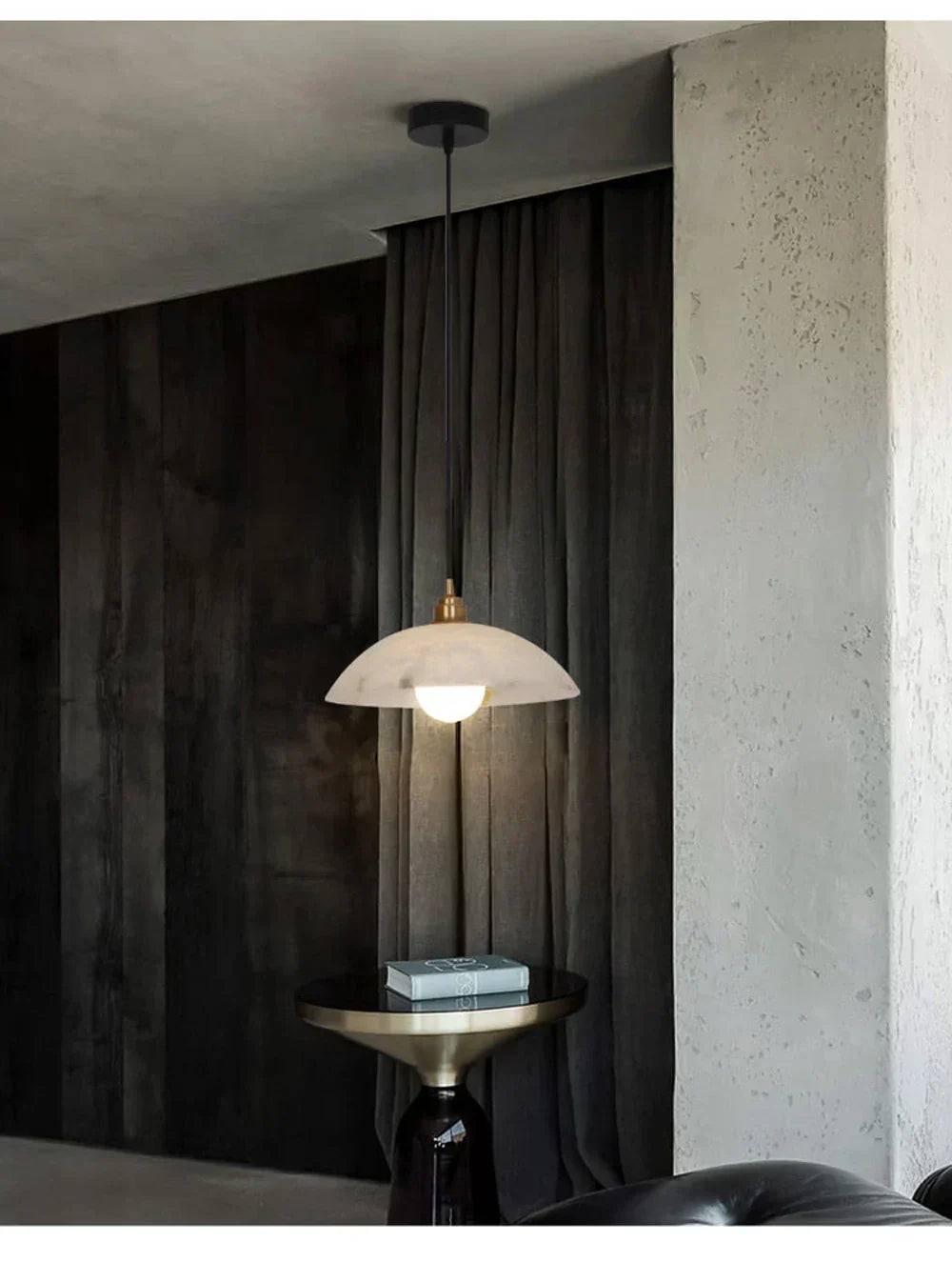 Lampade a sospensione Inigo in alabastro marmo