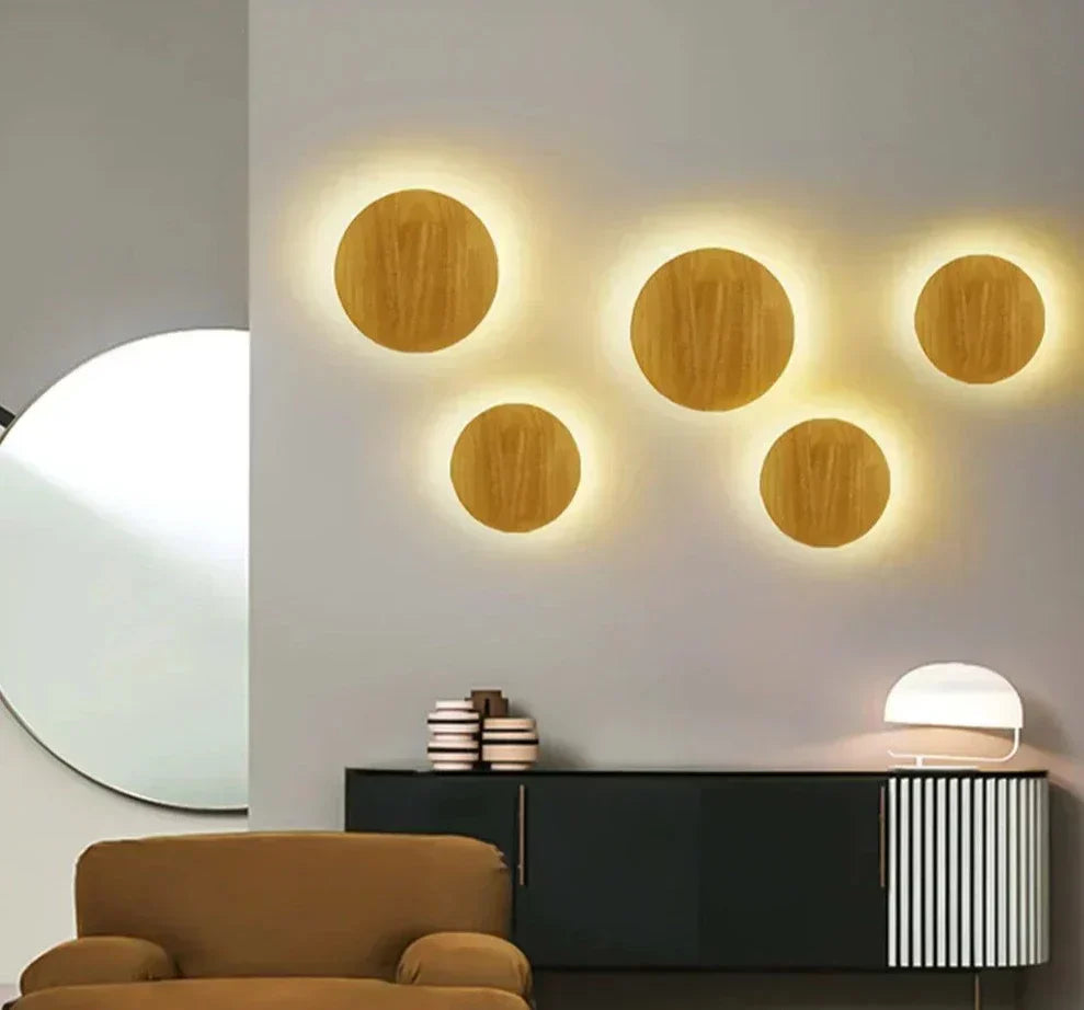 Brielle | Moderne Tre Vegglampe for Varmt Naturlig Lys