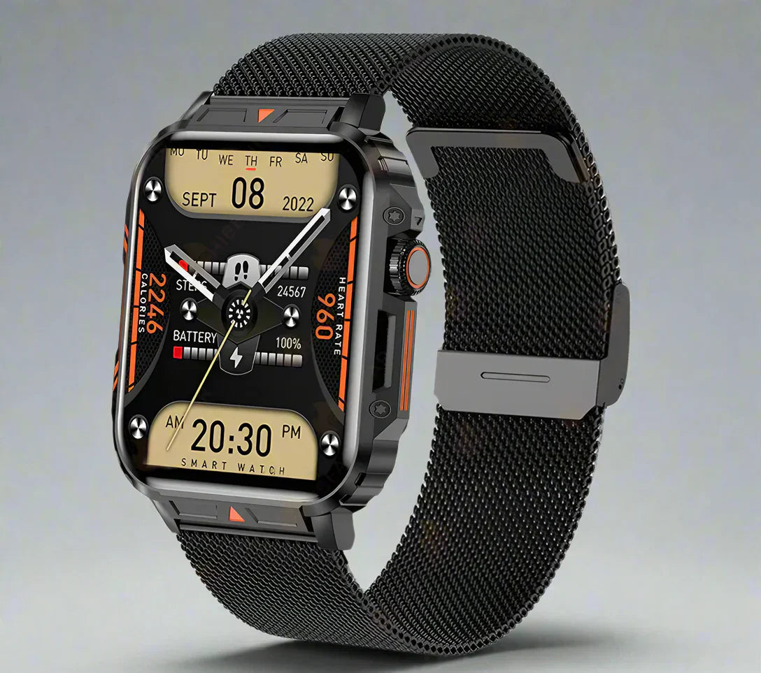 Apollo 2024 vojenské chytré hodinky – Bluetooth volání, fitness tracker a vodotěsnost IP68