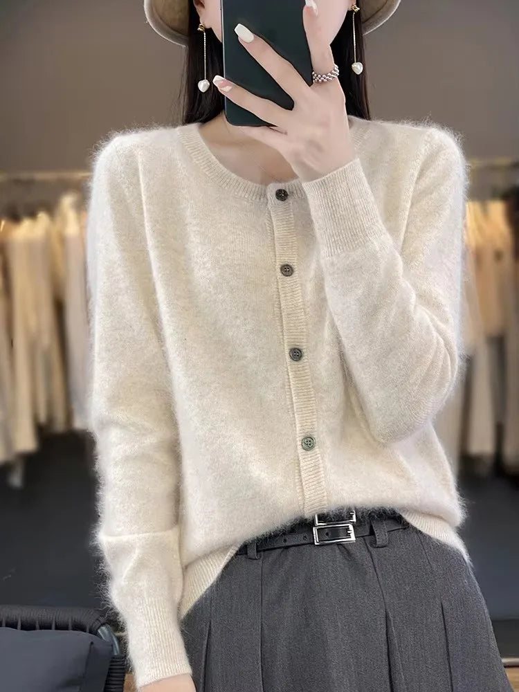 Celine: Trøje/Cardigan Super Varm | Ren 100% Cashmere Trøje