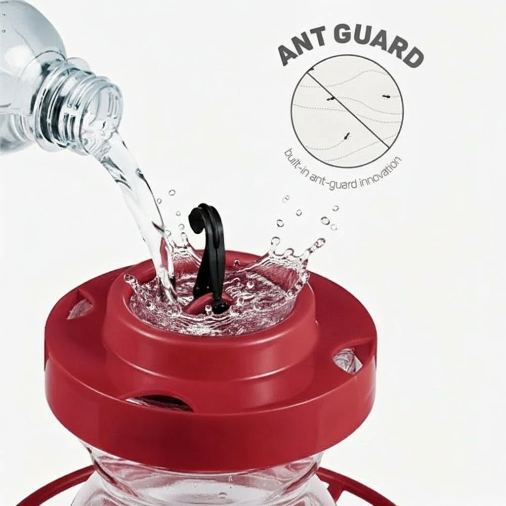 Suncrest Bee Safe Kolibri-Futterspender mit Ameisenschutz 473 ml Garden Watchers