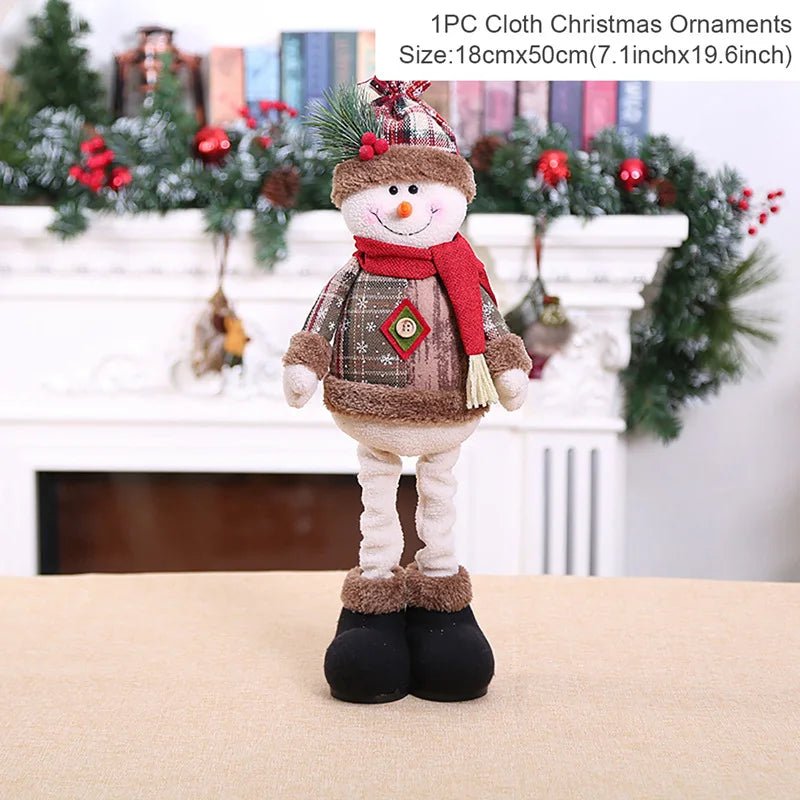 AuroraNest Elegant Festive Santa Claus Doll With Outfit for Holiday Decor Enthusiasts