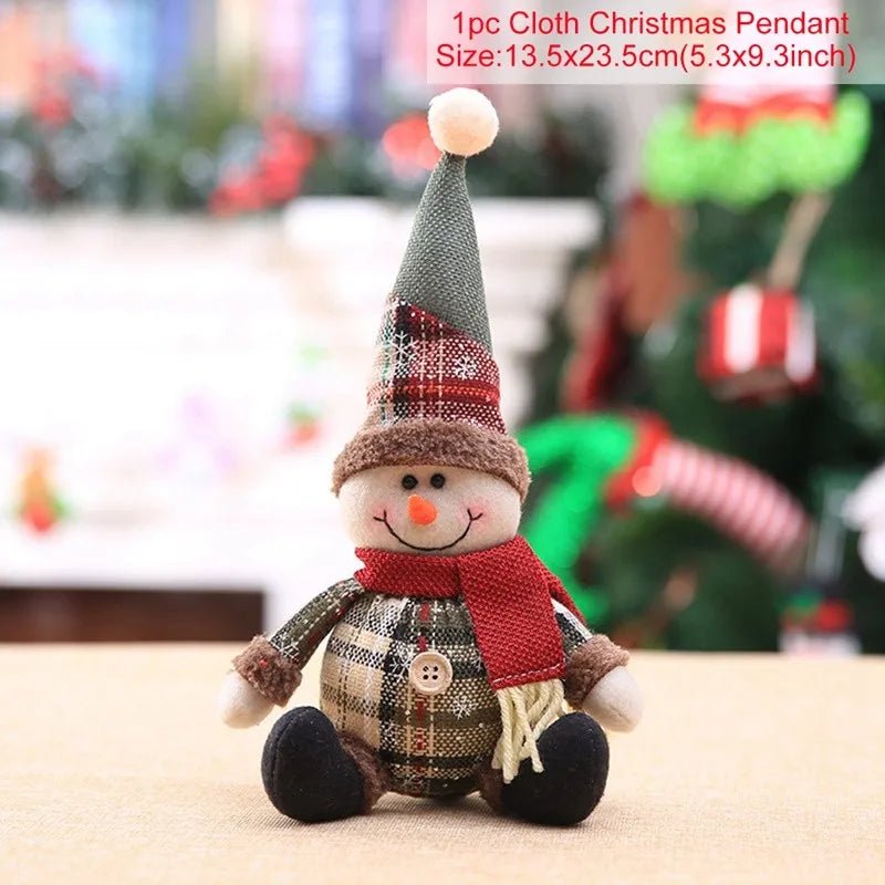 AuroraNest Elegant Festive Santa Claus Doll With Outfit for Holiday Decor Enthusiasts